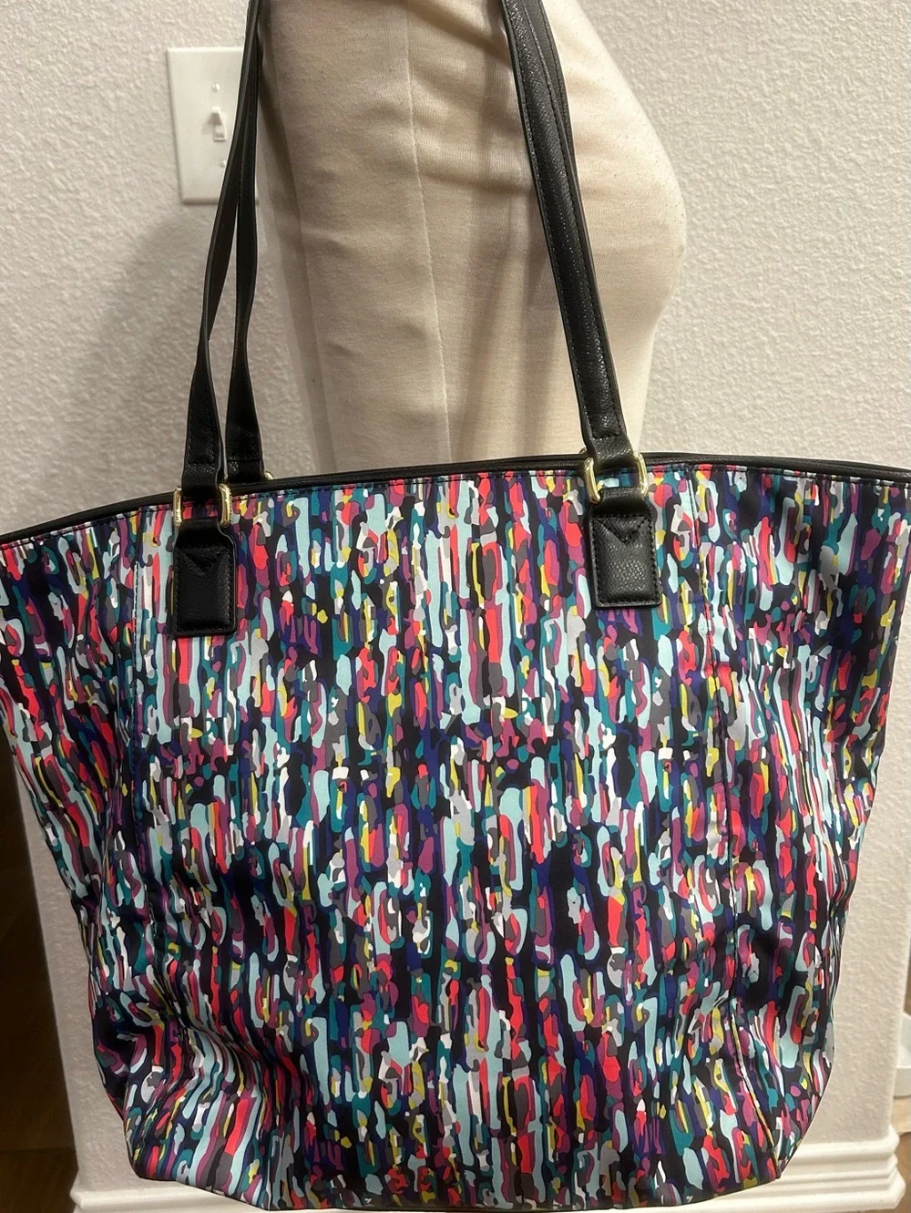 Vera Bradley large Ella splash paint tote bag